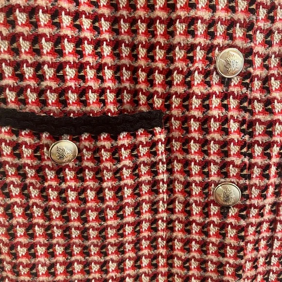 Maje Pink and Black Tweed Mini Dress - Picture 5 of 5